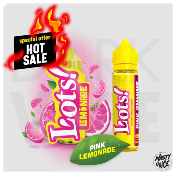 E-LIQUID - Importado - Nasty Juice - LOTS PINK LEMONADE  - 3mg - 60ml
