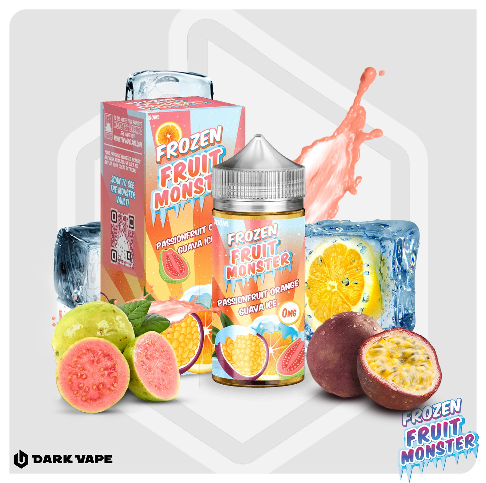 Jam Monster - Frozen Passionfruit Orange Guava ice - 3mg - 100ml