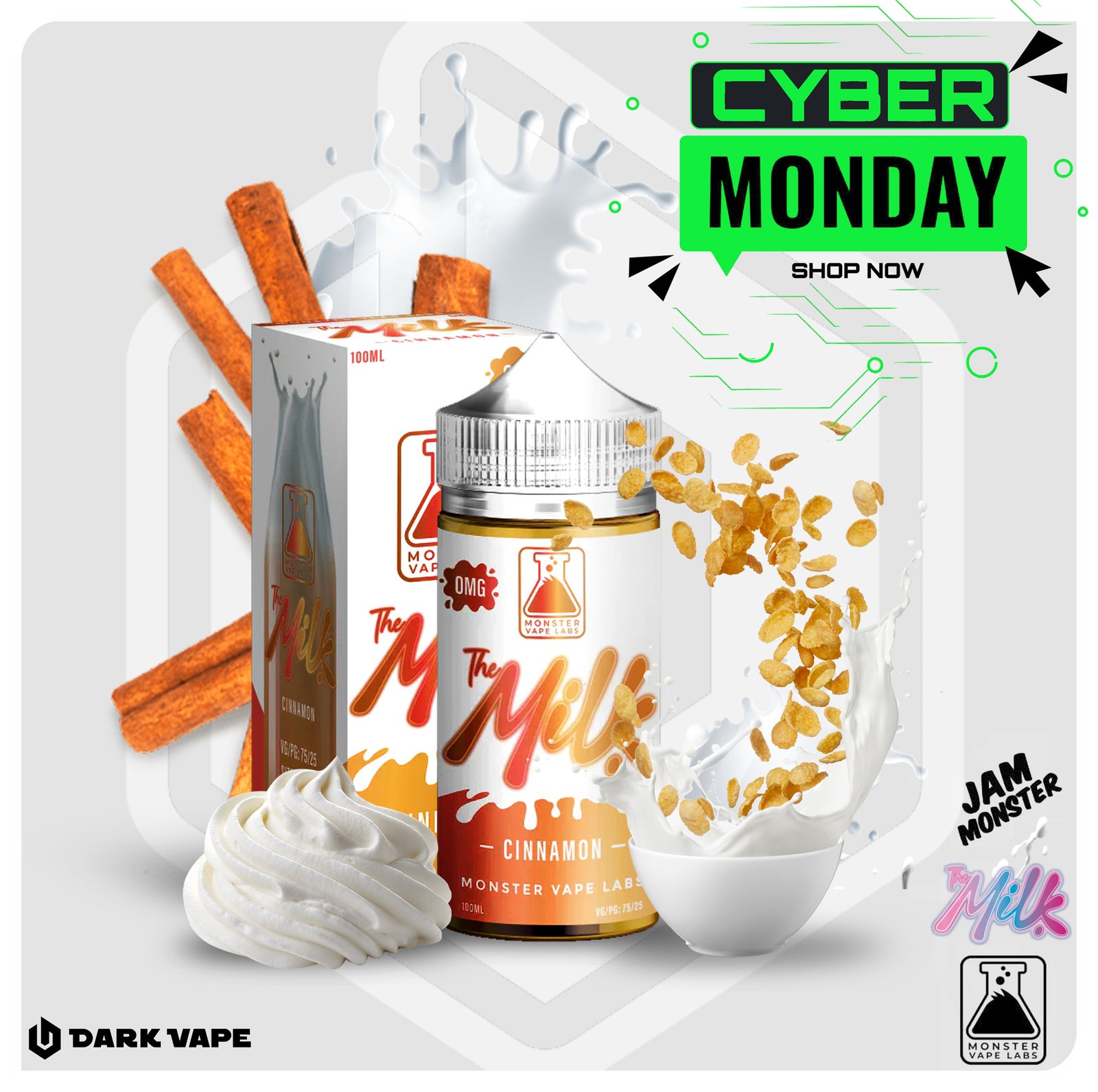 Jam Monster - The Milk Cinnamon - 100ml