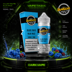 Vapetasia Killer Fruits Blue Razz 100ml 3mg líquido freebase sabor frambuesa azul