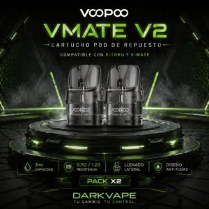 cartucho voopoo vmate v2 pod 3ml repuesto vape argentina darkvape