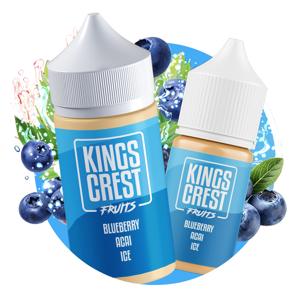 King's Crest Fruits - Blueberry Acai Ice - 3mg - 120ml