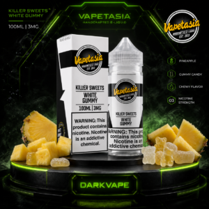 Vapetasia Killer Sweets White Gummy 100ml 3mg líquido freebase sabor gomitas de ananá