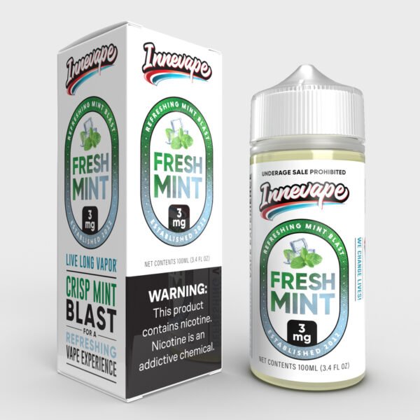 E-LIQUID - Innevape - Fresh Mint - 3mg - 100ml - Imagen 2