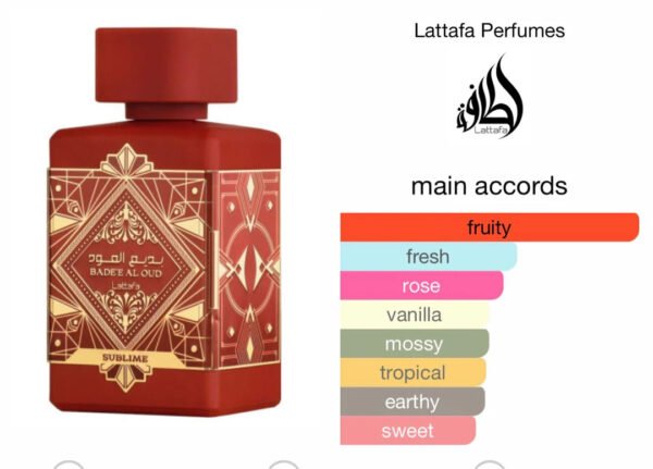 Lattafa - Bade'e Al Oud Sublime EDP - 100ml - ROJO - Imagen 3