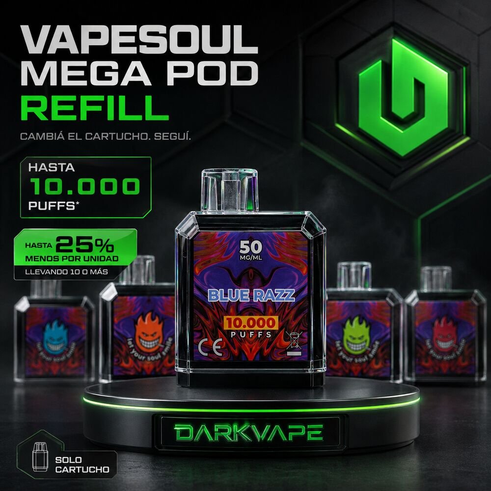 VapeSoul Mega Pod Refill cartucho 10000 puffs