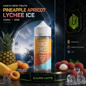 King's Crest Fruits Pineapple Apricot Lychee Ice 120ml 3mg