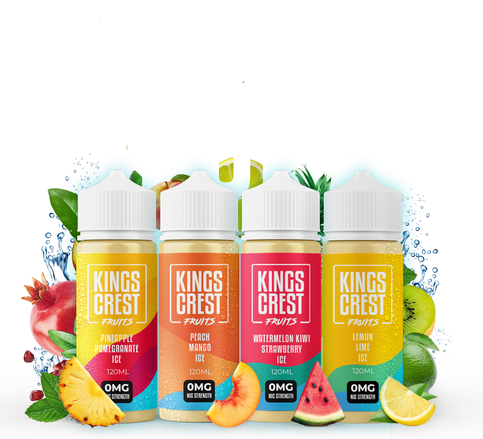 King's Crest Fruits - Mango Piña Colada Ice - 120ml - 3mg - Imagen 2