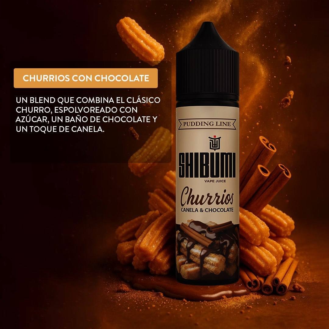 CHURRIOS CANELA Y CHOCOLATE - SHIBUMI PUDDING LINE