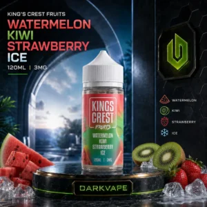 King's Crest Fruits Watermelon Kiwi Strawberry Ice 120ml 3mg