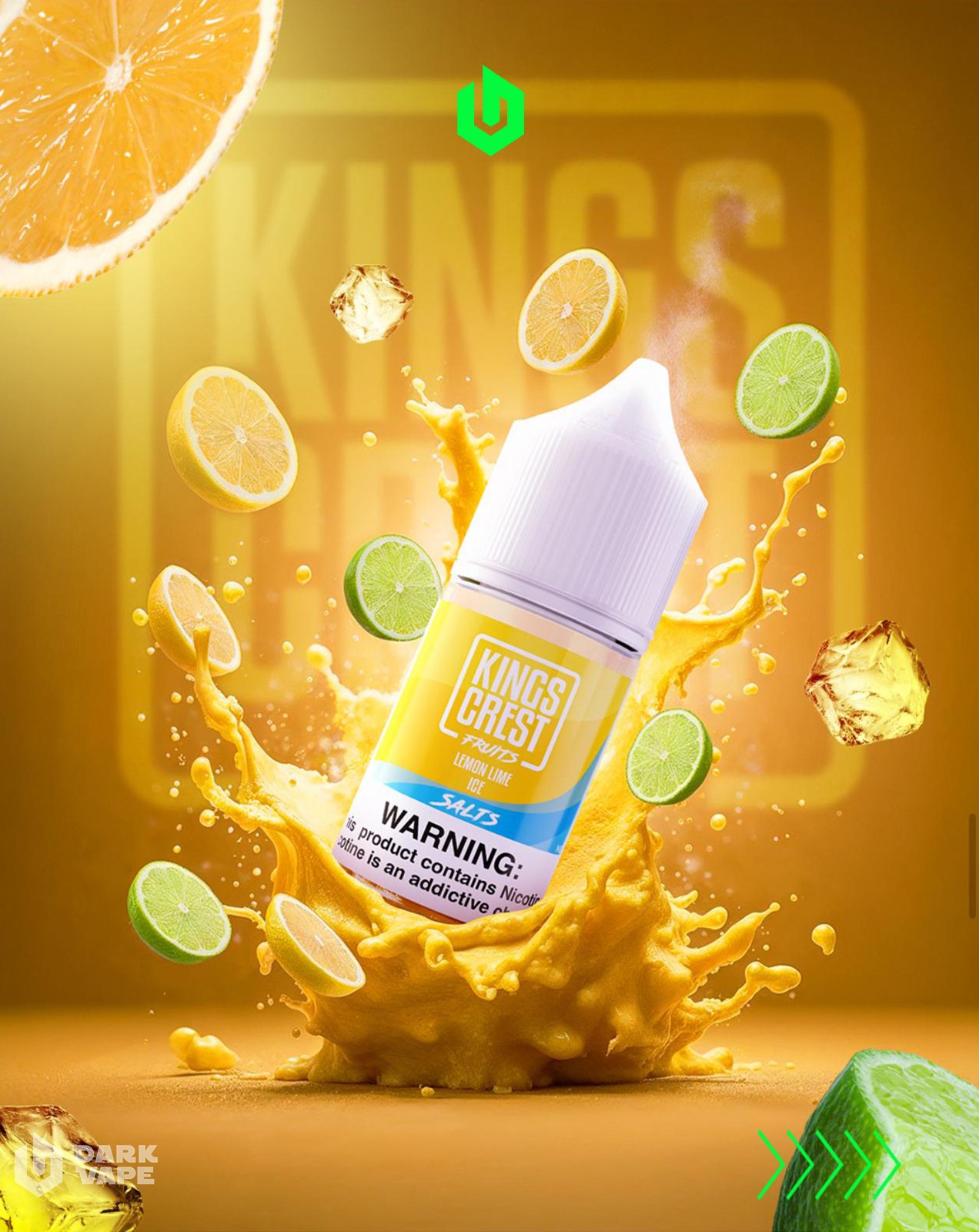 King´s Crest Fruits Sal Nic - Lemon Lime Ice - Imagen 2