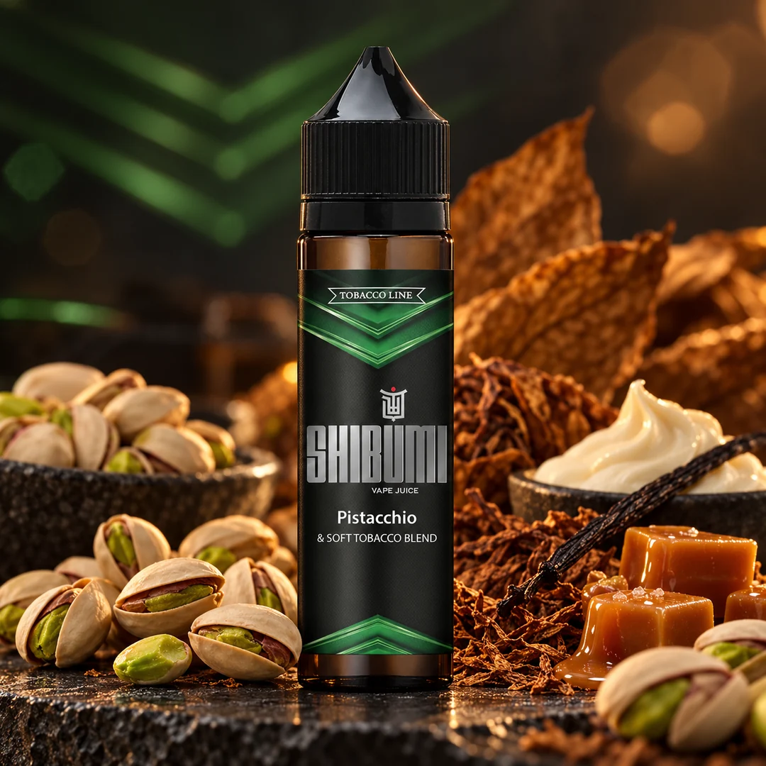 Pistacchio Soft Tobacco Blend Shibumi con vainilla y caramelo