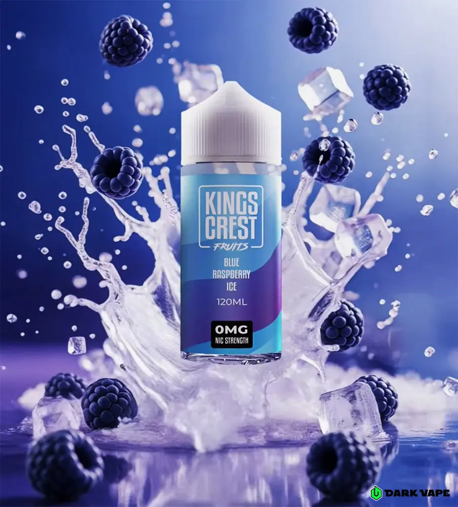 King's Crest Fruits Blue Raspberry Ice frambuesa azul y mentol