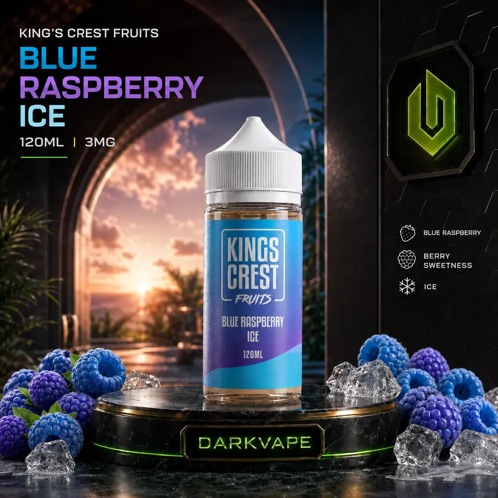 King's Crest Fruits Blue Raspberry Ice 120ml 3mg