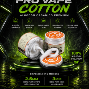 algodon bp mods pro vape cotton 2.5mm 3mm vape reparables argentina darkvape