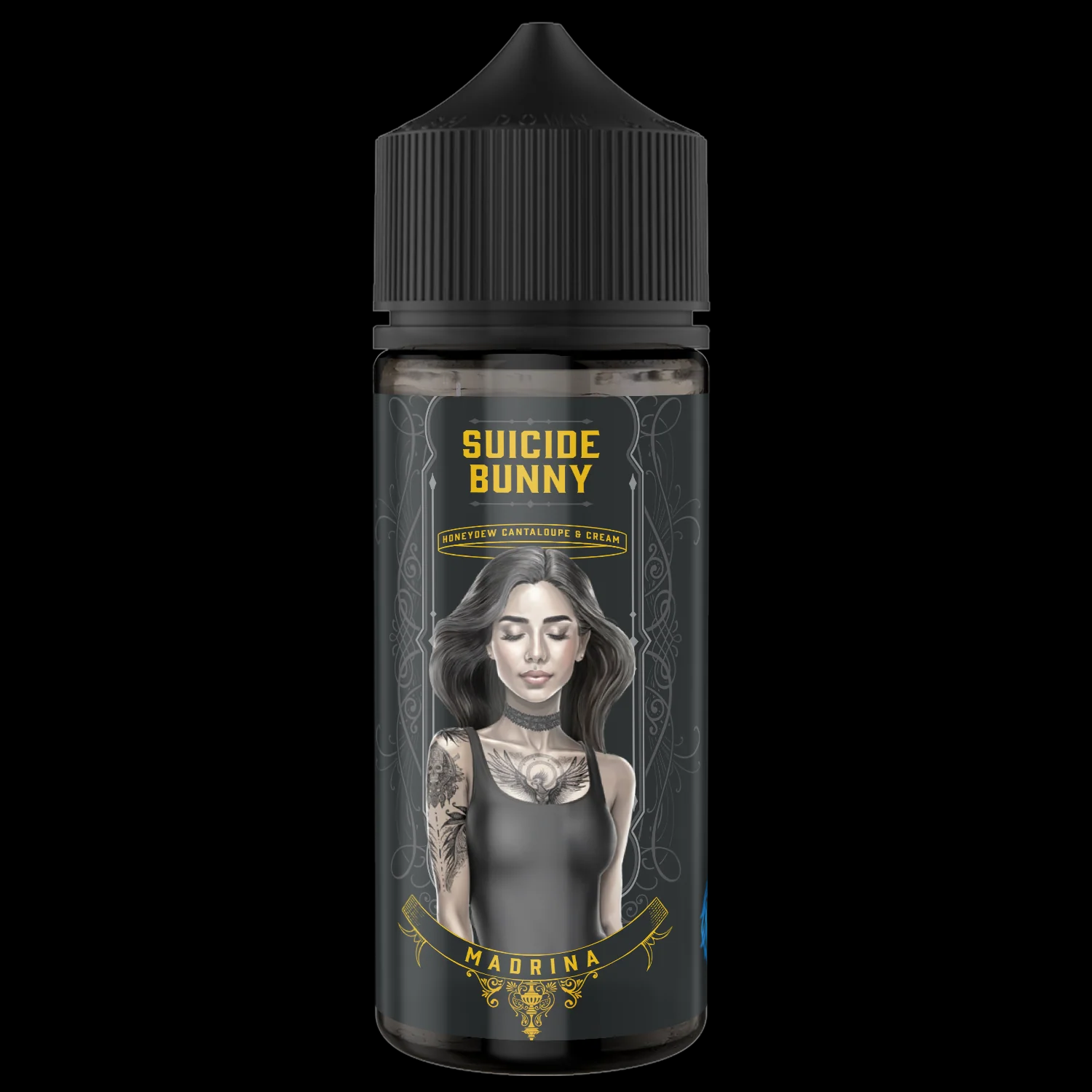 Madrina 120ml 3mg de Suicide Bunny combina melón honeydew, cantalupo y crema en un líquido Freebase dulce y aterciopelado. Conocelo en DarkVape.
