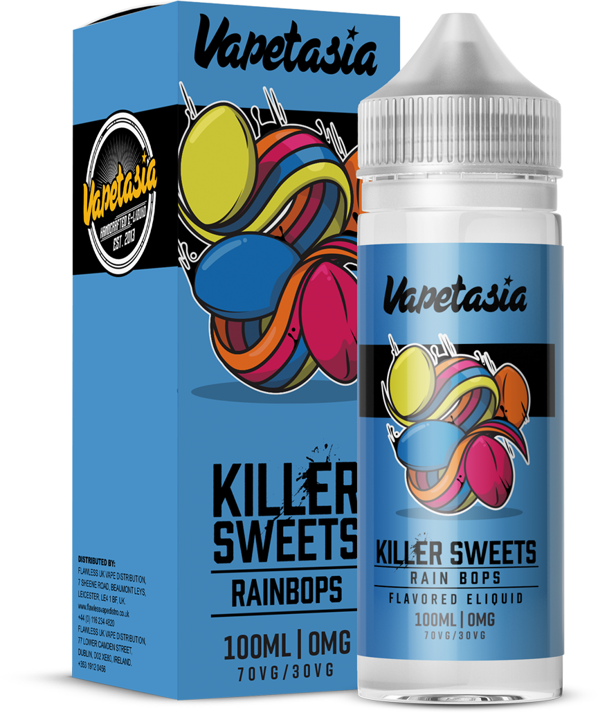 Líquido Vapetasia Killer Sweets Rain Bops 100ml para vapeo