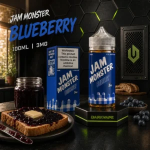 Jam Monster Blueberry mermelada de arándanos tostada y manteca