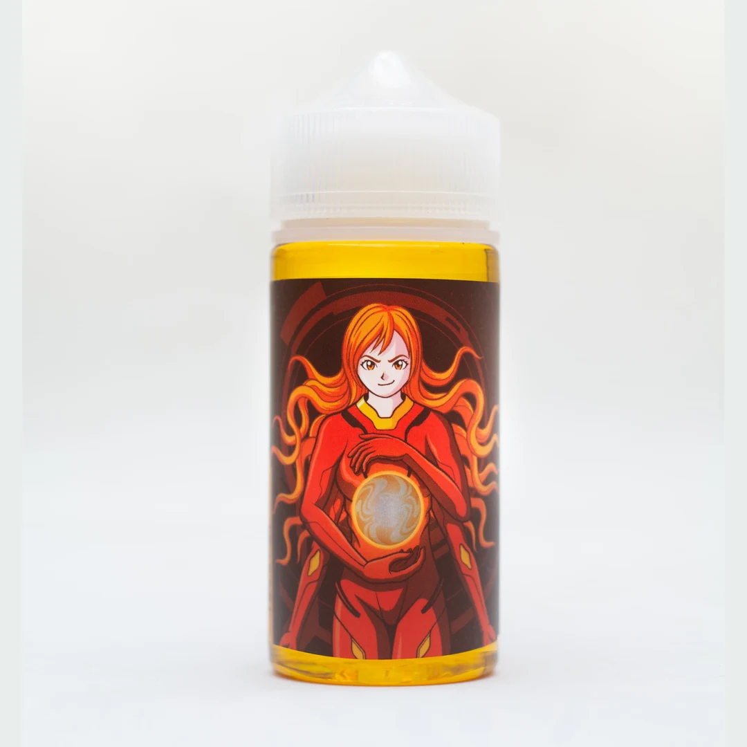 Botella de Eva's Vapor Hannya 100 ml con su etiqueta