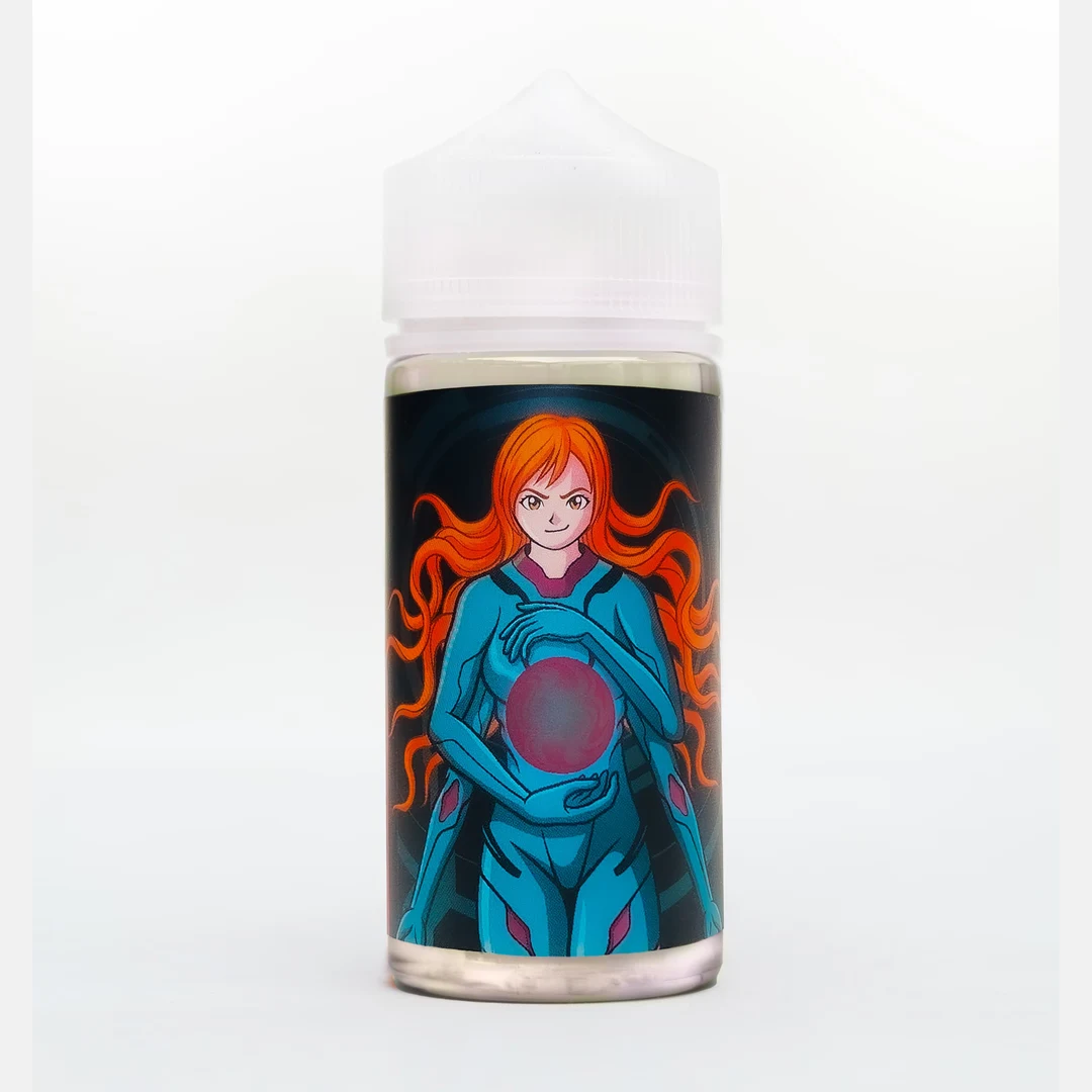 Botella de Eva's Vapor Yokai 100 ml con su etiqueta