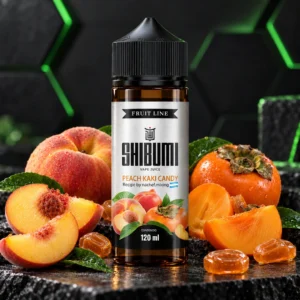 Shibumi Peach Kaki Candy 120 ml, líquido freebase