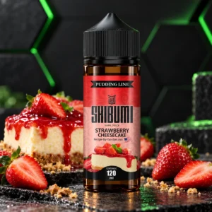 Shibumi Strawberry Cheesecake 120 ml, líquido freebase