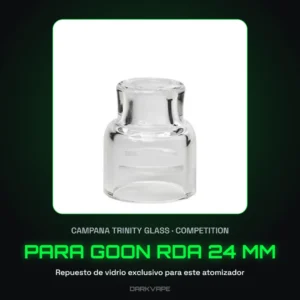 Campana de vidrio Trinity Glass Competition para atomizador Goon RDA 24 mm