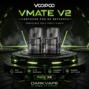 Cartucho Voopoo Vmate V2 0,7 Ω 3 ml pack x2