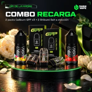 Combo Día de la Madre Recarga: 2 packs Uwell Caliburn GPP x3 + 2 Shibumi Salt 30 ml