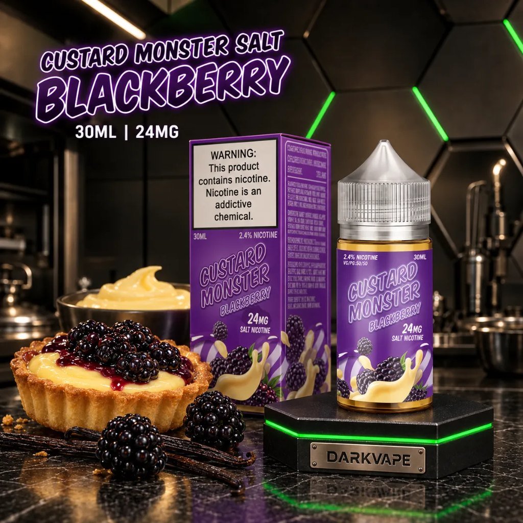 Jam Monster Custard Monster Blackberry sales de nicotina 30ml con tostada y pedestal DarkVape – DarkVape