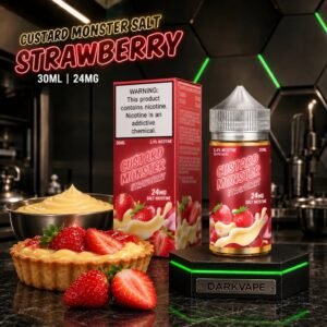 Jam Monster Custard Monster Strawberry sales de nicotina 30ml con tostada y pedestal DarkVape – DarkVape
