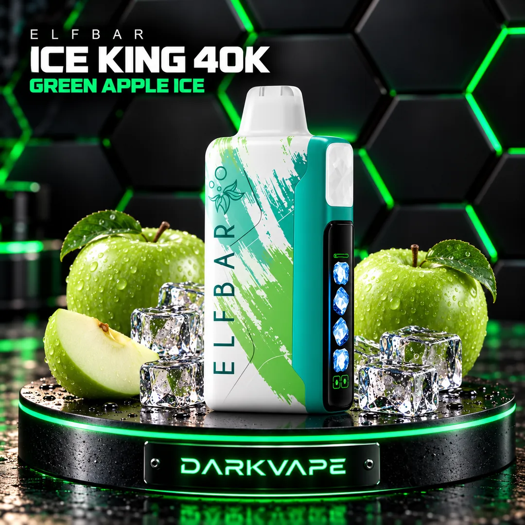 Elfbar Ice King 40K Green Apple Ice – vape descartable hasta 40.000 puffs – DarkVape