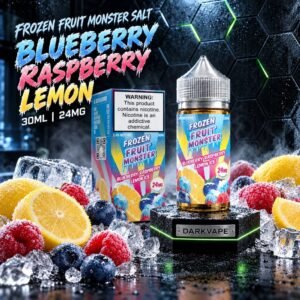 Jam Monster Frozen Fruit Monster Blueberry Raspberry Lemon ICE sales de nicotina 30ml con tostada y pedestal DarkVape – DarkVape