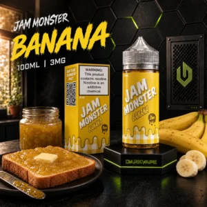 Jam Monster Banana 100ml 3mg con tostada y mermelada de banana – DarkVape