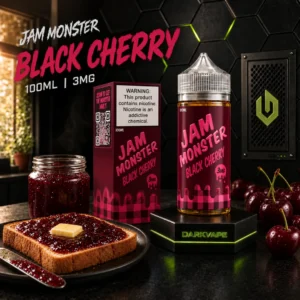Jam Monster Black Cherry 100ml 3mg con tostada y mermelada de cereza negra – DarkVape