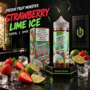 Jam Monster Frozen Fruit Monster Strawberry Lime ICE 100ml 3mg – DarkVape