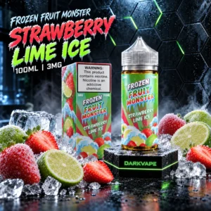 Jam Monster Frozen Strawberry Lime ICE 100ml 3mg con frutillas, lima y hielo – DarkVape