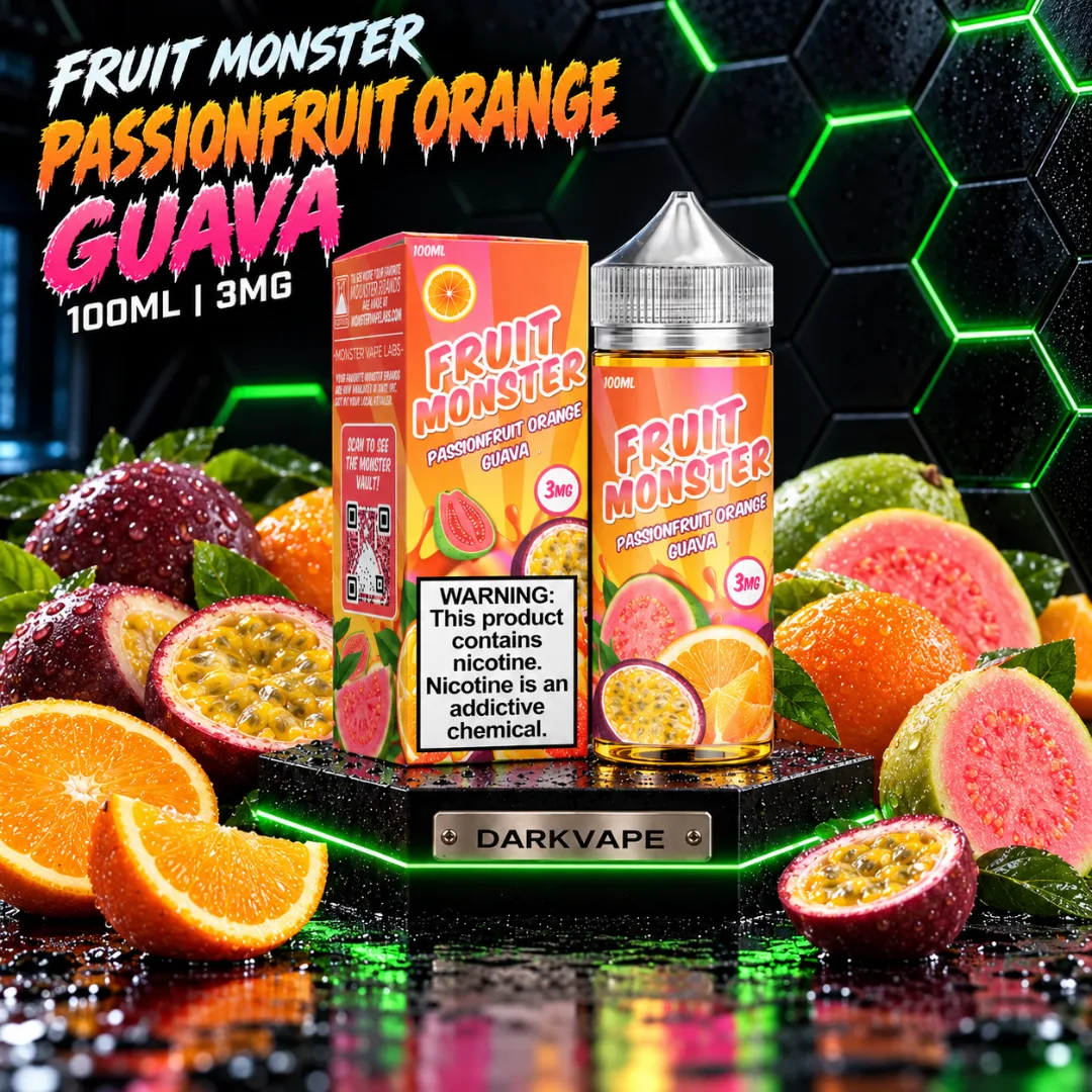 Jam Monster Fruit Monster Passionfruit Orange Guava 100ml 3mg - DarkVape