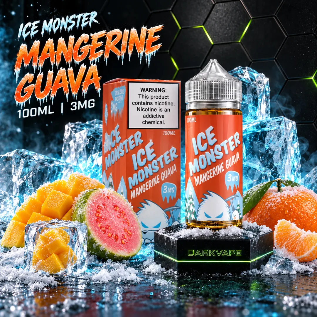 Jam Monster Ice Monster Mangerine Guava 100ml 3mg con mandarina, guayaba y hielo – DarkVape