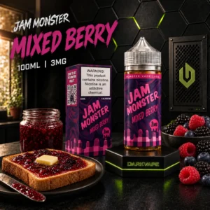 Jam Monster Mixed Berry 100ml 3mg con tostada y mermelada de frutos rojos – DarkVape
