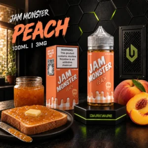 Jam Monster Peach 100ml 3mg con tostada y mermelada de durazno – DarkVape
