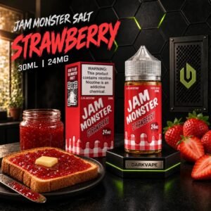 Jam Monster Strawberry sales de nicotina 30ml con tostada y pedestal DarkVape – DarkVape