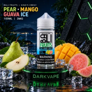 King's Crest Bali Fruits Pear Mango Guava Ice 100ml 3mg en DarkVape
