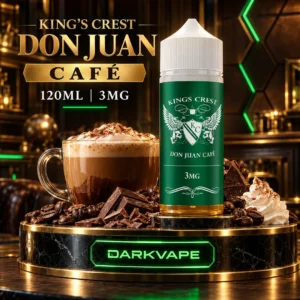 King's Crest Don Juan Café 120 ml 3 mg, líquido freebase