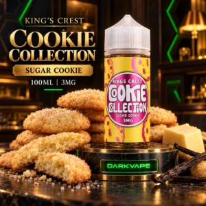 King's Crest Cookie Collection Sugar Cookie 100 ml 3 mg, líquido freebase