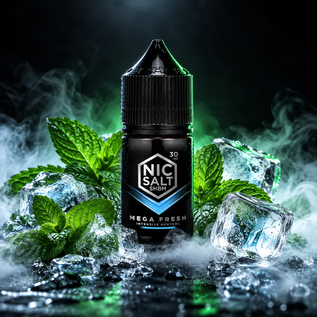 Shibumi Mega Fresh 30 ml con hojas de menta y hielo