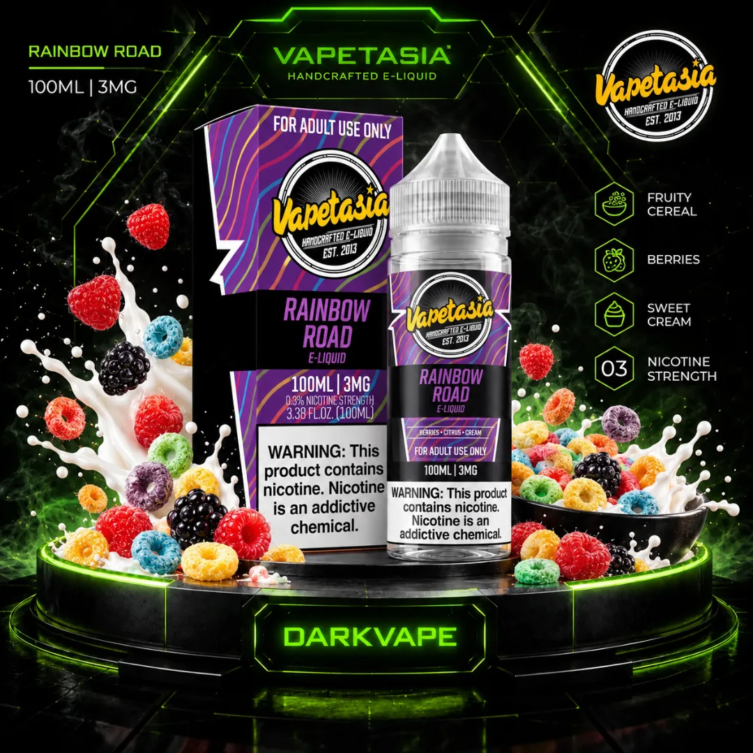Vapetasia Rainbow Road 100ml 3mg - DarkVape