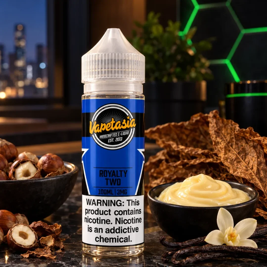 Vapetasia Royalty II 100ml 3mg con avellanas, natilla y tabaco - DarkVape